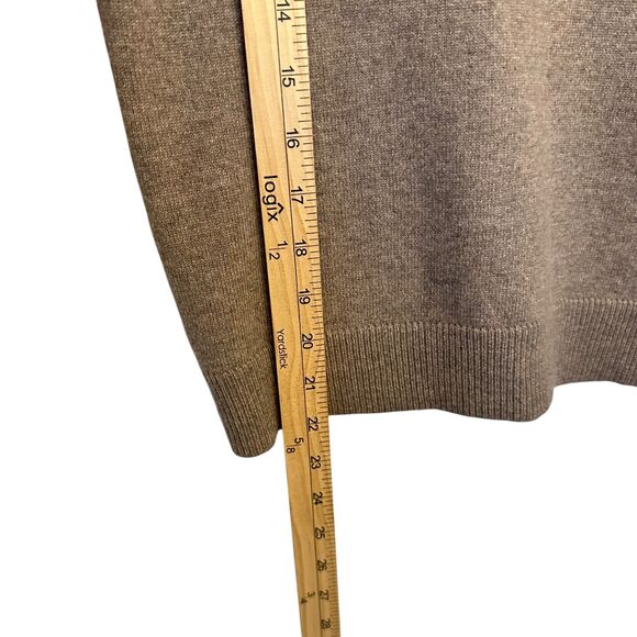Talbots Petites Beige Oatmeal 100% Cashmere 3/4 Sleeve Sweater – Petite (P) - Picture 4 of 6